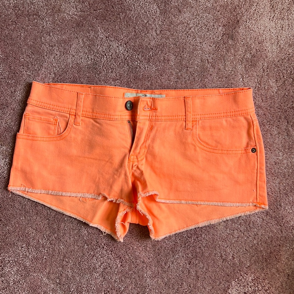 Abercrombie&Fitch neon orange shorts, size 4
